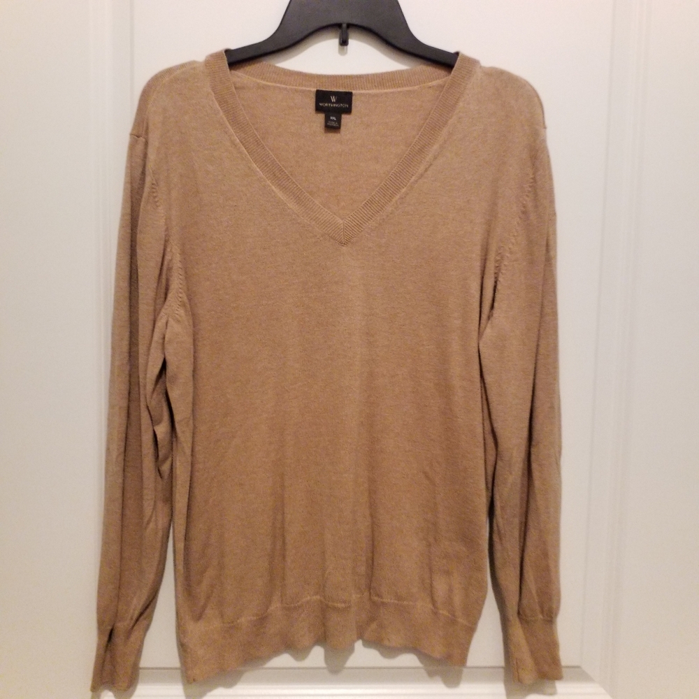 Worthington Tan Sweater, Size XXL